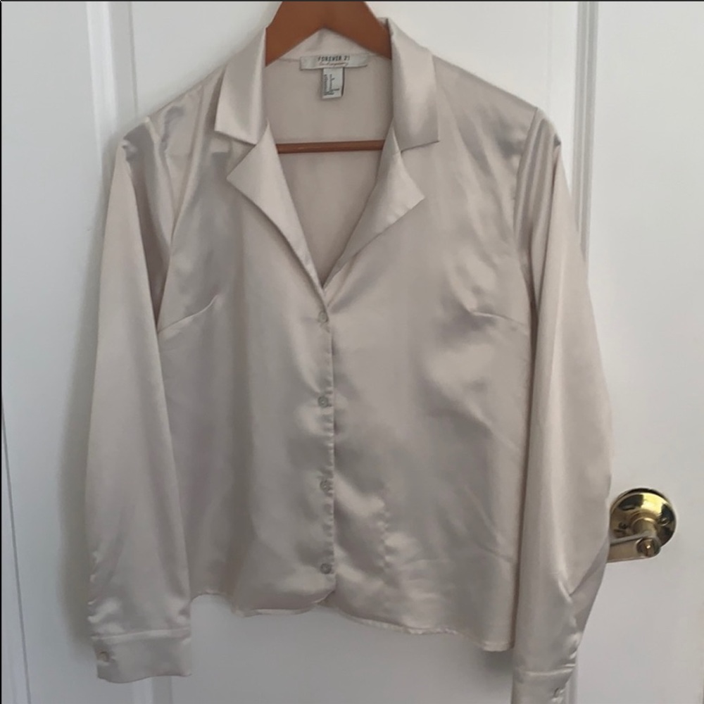 Silk/ Satin like Button down